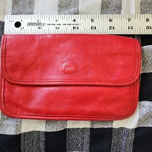 Mundi Vibrant Red Leather Wallet